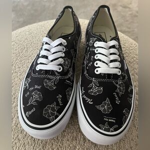 Vans Black and White “THANK YOU FLORAL”